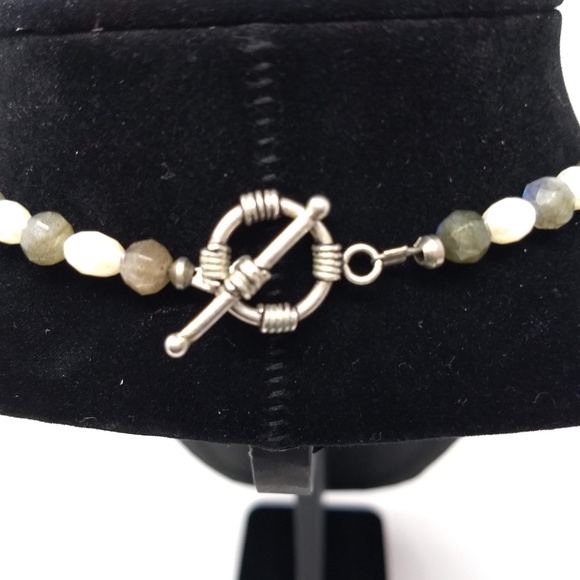 FRESHWATER AND MOTHER-OF-PEARL NECKLACE. - Picture 3 of 3